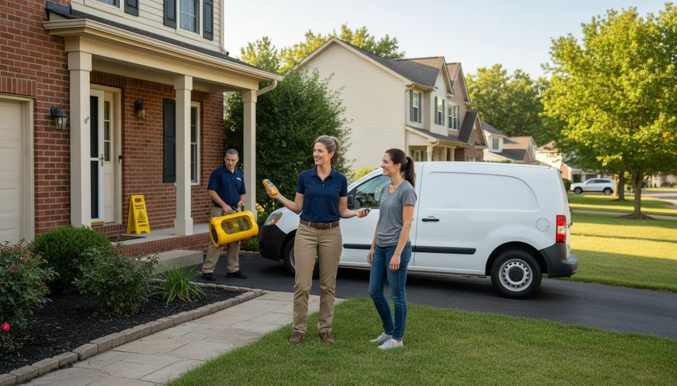 Residential water damage restoration in Pomona, CA